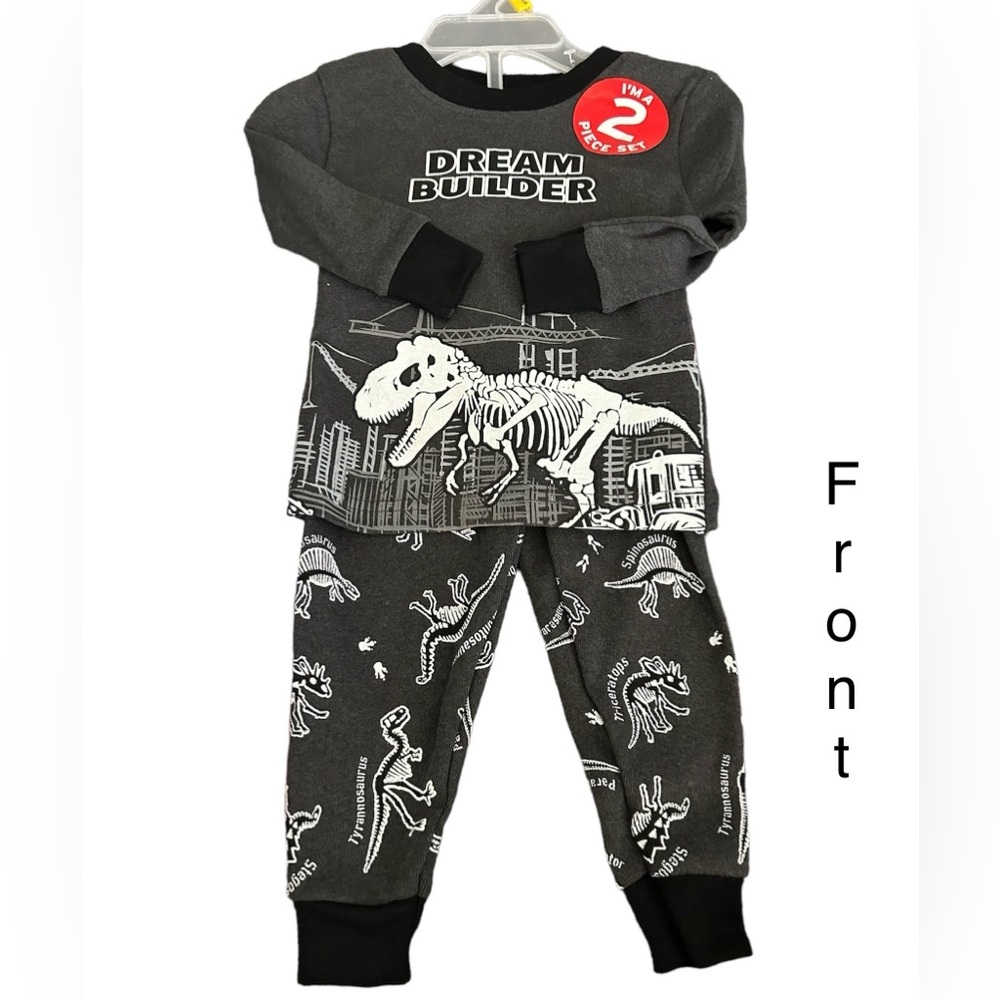 (New) Kidgets 2-piece set: Color:Gray/White/Black Size 12 month